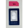 Image 1 : 1 Oz .999 Silver PAMP Suisse Certified Bar 