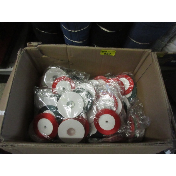 30+ New 4 Packs of Fabric Christmas Ribbon. 