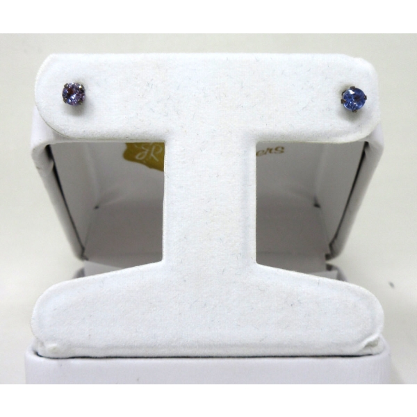 New Half Carat Tanzanite Stud Earrings 