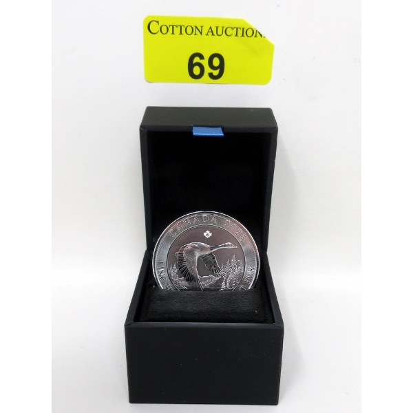 2 Oz .9999 Silver 2025 Canada Goose Coin 