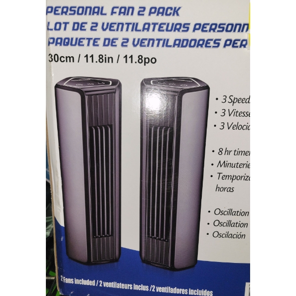 Personal Fan 2-Pack - Customer Return 