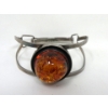 Image 2 : 3 Vintage Sterling Silver Amber Resin Jewelry 