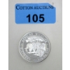 Image 1 : 1 Oz .999 Silver 2013 African Wildlife Elephant Coin 