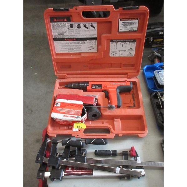 Ramset/Red Head & 3 Husky Bar Clamps