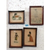 Image 1 : 3 Vintage French Etchings & 1 Sheridan Pencil Drawing