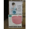 Image 1 : 20 New Grabease Silicone Suction Baby Bowls - Pink