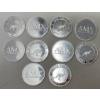 Image 2 : 10 x 1/10 Oz .999 Silver AMX Rounds 