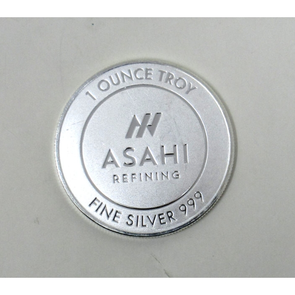 1 Oz .999 Silver Asahi Round 