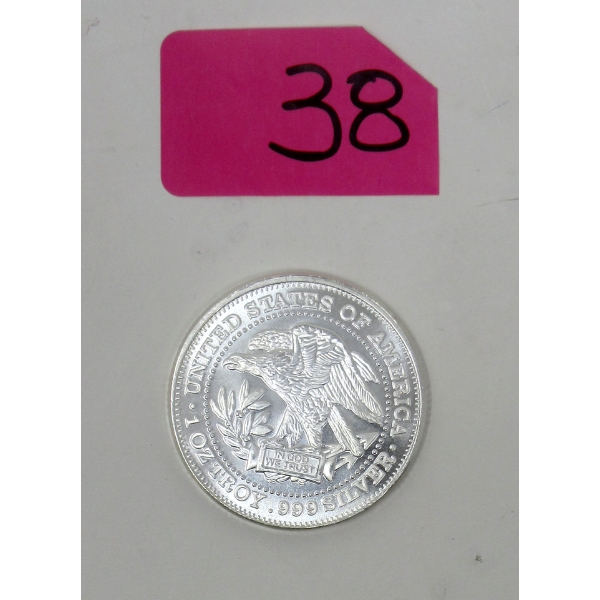 1 Oz .999 Silver USA Eagle Round 