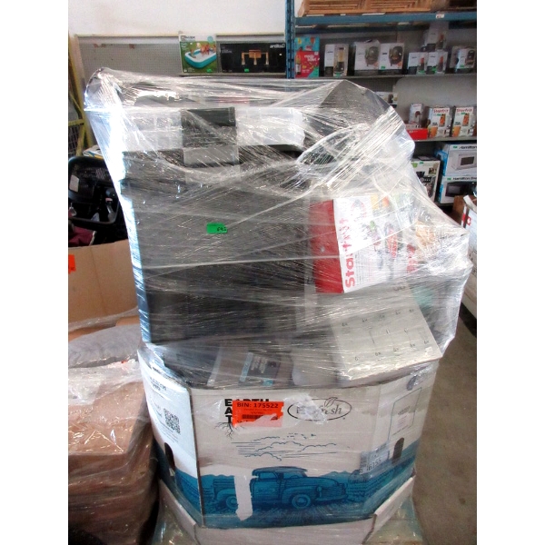 Wrapped Skid of Boxed Customer Return Goods 
