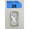Image 1 : 1 Oz .9999 Silver Canadian PMX Bar 
