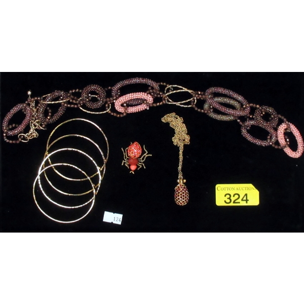 Tray of Joan Rivers Bracelets, Brooch & Necklaces