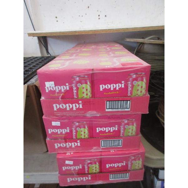 3 Flats of Poppi Strawberry Lemonade Soda