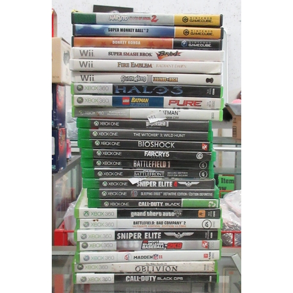 26 Assorted Xbox, Wii and Gamecube Games