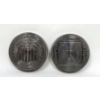 Image 1 : 2 x 1 Oz .999 Fine Titanium USA Shield Motif Rounds