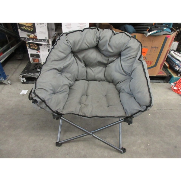 Grey Folding Camping Chair