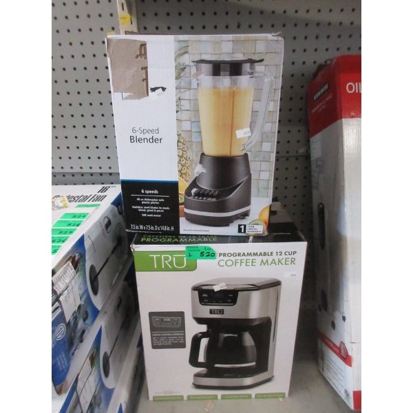 6 Speed Blender & 12 Cup Coffee Maker