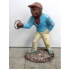 Image 1 : Vintage Cast Metal Lawn Jockey - 10" x 20" x 27" tall