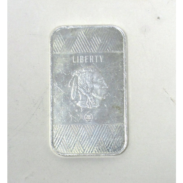 1 Oz .999 Silver Indigenous/Buffalo Bar 