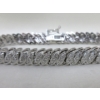 Image 2 : White Diamond Wave Design Tennis Bracelet