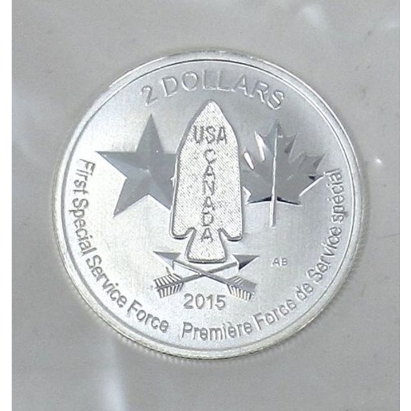 1/2 Oz .9999 Silver 2015 Devils Brigade Coin 