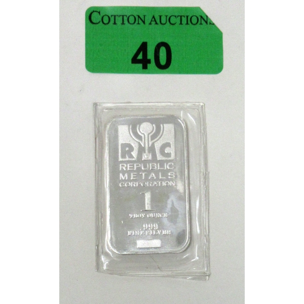 1 Oz .999 Silver RMC Bar 