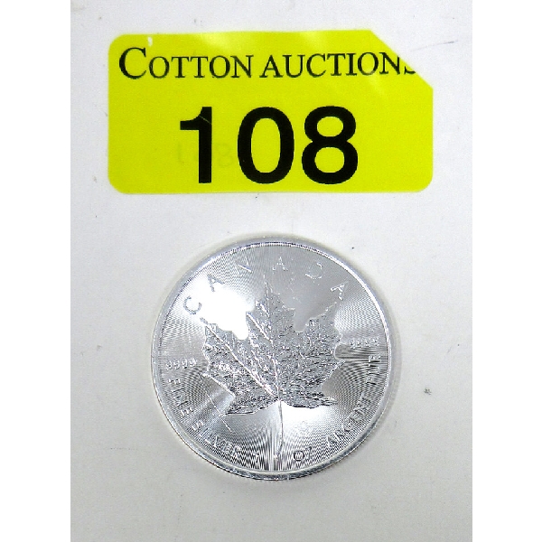 1 Oz .9999 Silver 2021 Maple Leaf Coin    