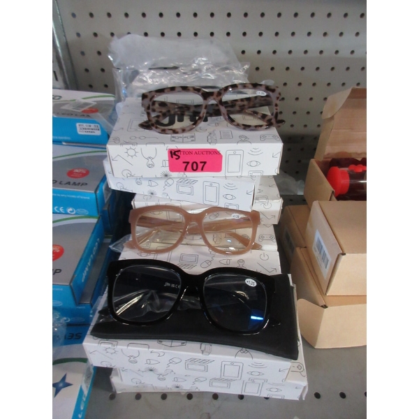 15 Packs of 3 New 1.25+ Reading Glasses