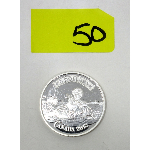 23.17 Grams .9999 Silver 2013 Bank Note Series: Canadian Bank of Commerce Coin 