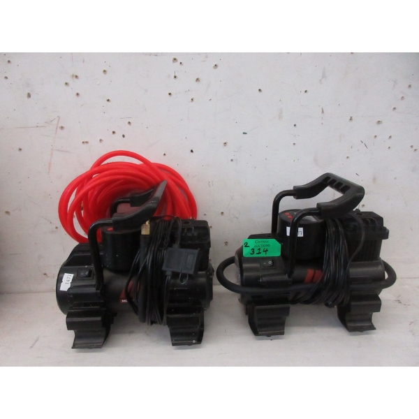 2 Motomaster 12V Portable Air Compressors