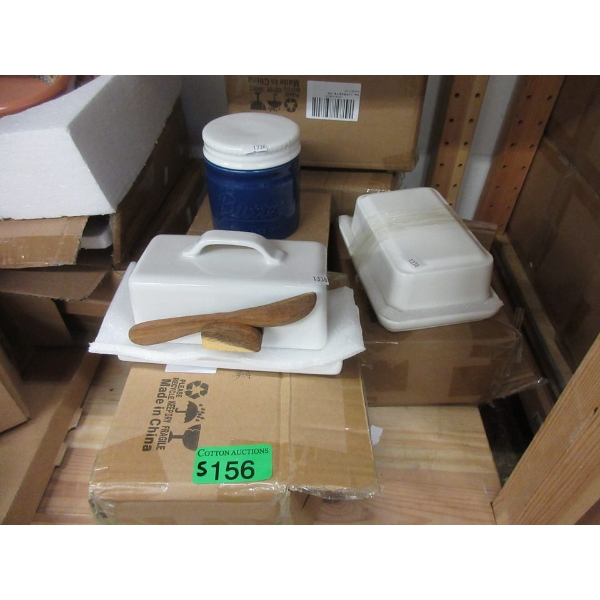 5 Assorted New Dowan Ceramic Butter Dishes