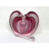 Image 2 : 1 Red Crystal & 1 Pink Art Glass Perfume Bottle