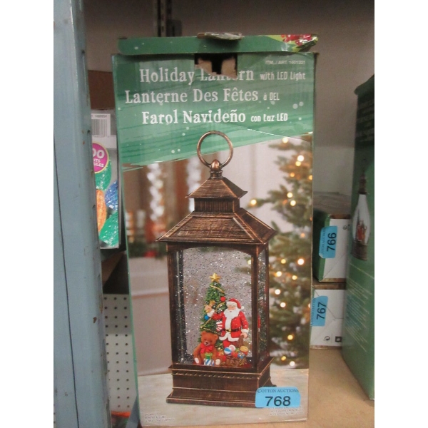 LED Illuminated Holiday Lantern - Battery Operated