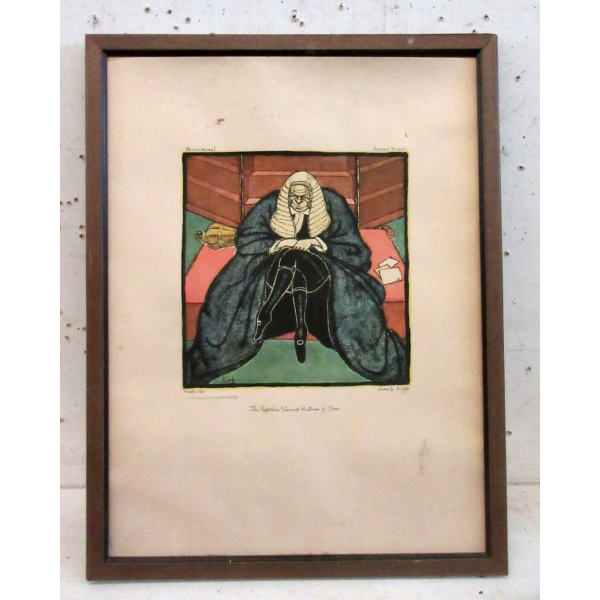 Edmond Kapp Caricature Print - 1925 Law Journal