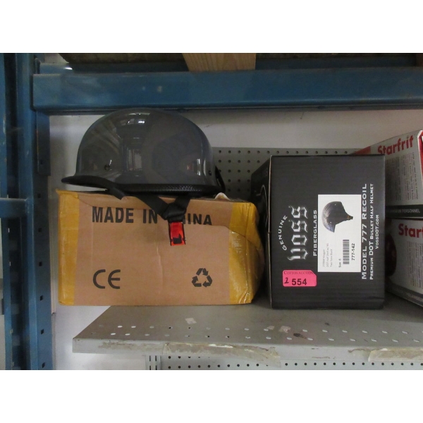 New - 1 Voss & 1 SanQing DOT Motorcycle Helmets