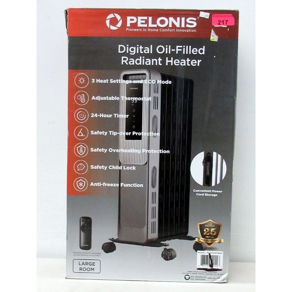 Pelonis Digital Oil Filled Radiant Heater