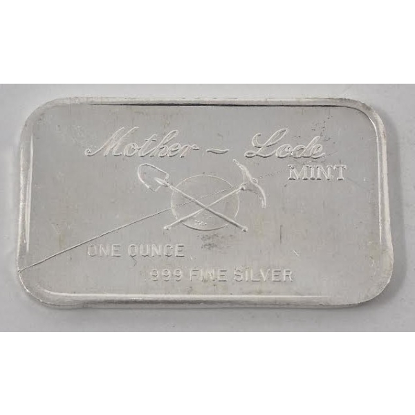 1 Oz .999 Silver New York City/Mother Lode Mint Bar 
