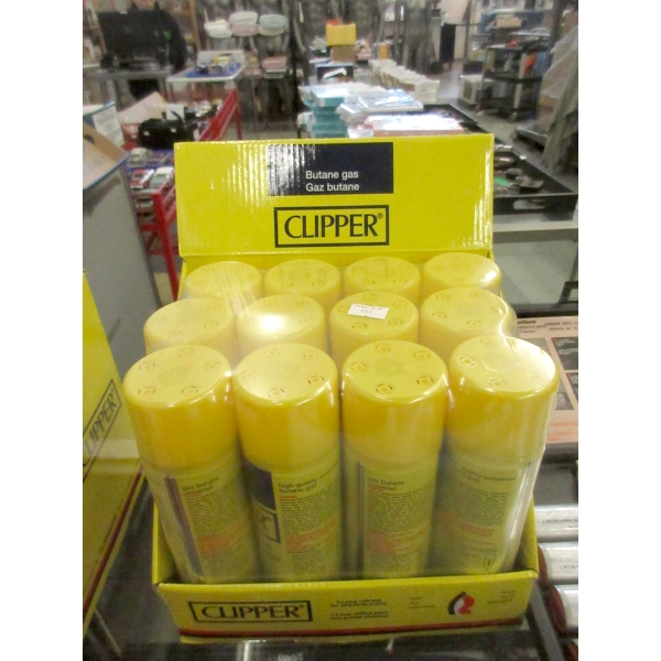 Case of 12 Clipper Butane Gas for Lighters