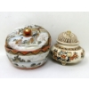 Image 2 : 2 Vintage Satsuma Lidded Trinket Dishes