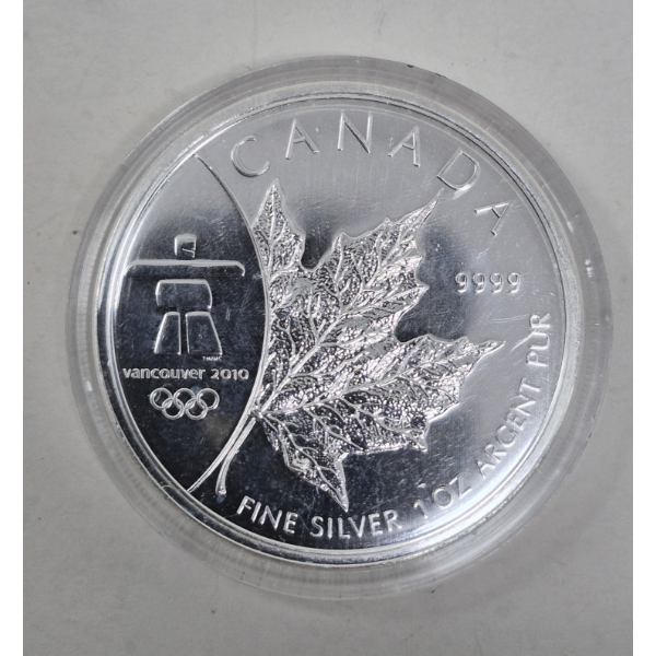 1 Oz  .9999 Silver 2008 Maple Leaf Coin
