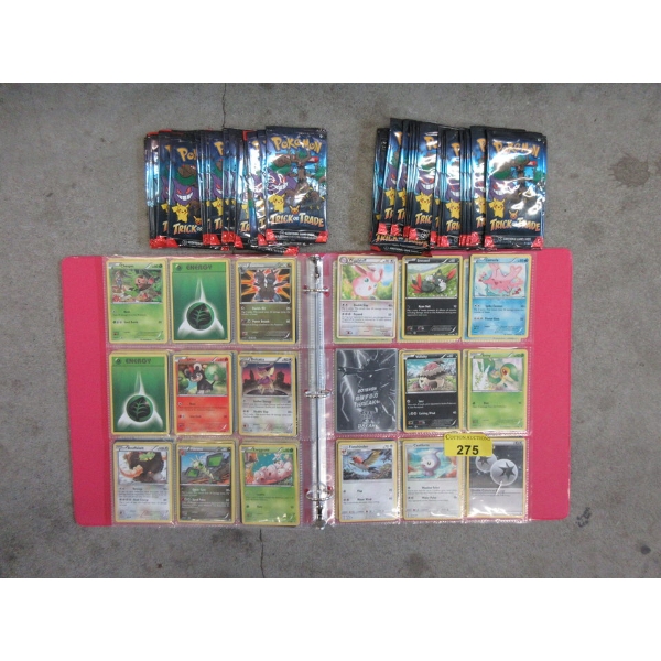 Pokemon Binder of Cards & 20 Packs of New Cards