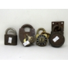 Image 1 : 3 Vintage Padlocks & 1 Vintage Combo Lock