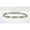 Image 1 : Peridot & Diamond Tennis Bracelet