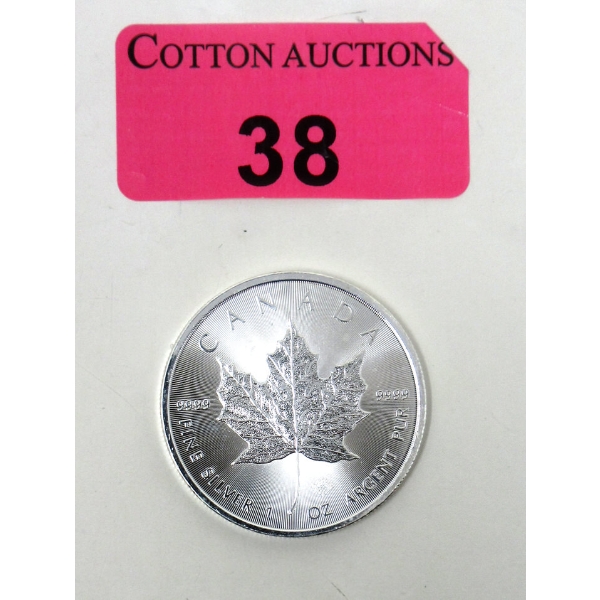 1 Oz .9999 Silver 2017 Canada Maple Leaf Coin 