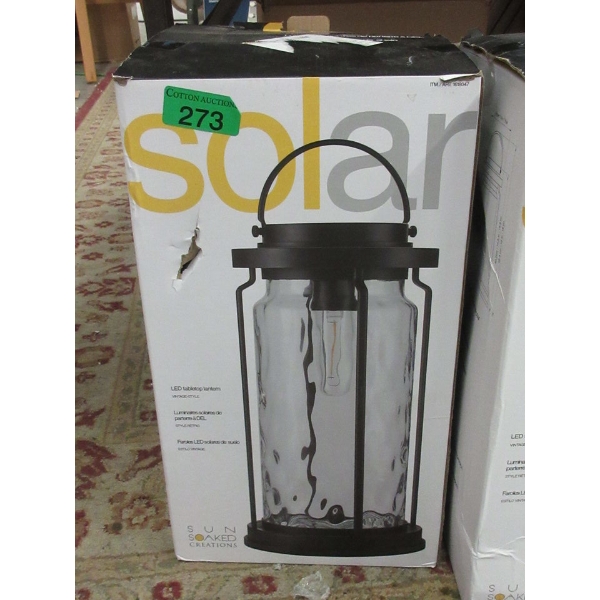 Sun Soaked Creations Solar LED Tabletop Lantern