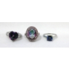 Image 1 : 3 New Mystic Topaz Rings