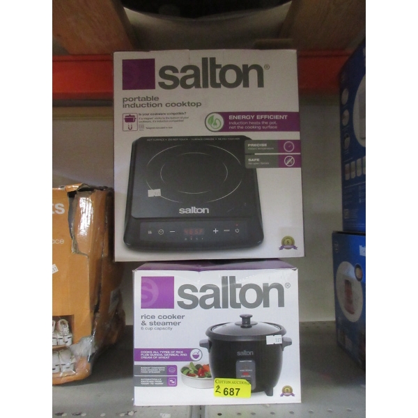 Salton Rice Cooker & Portable Induction Cooktop
