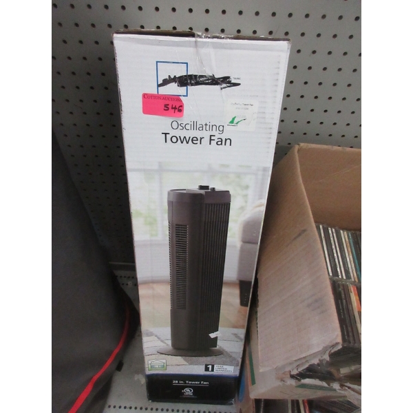 28" Tall Oscillating Tower Fan
