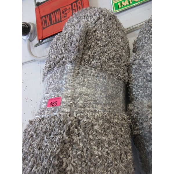 8' x 10' Grey Speckled Shag Area Carpet