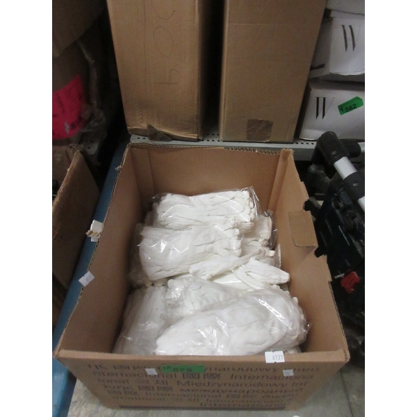 12 Packs of 12 New Pairs of White Inspection Gloves